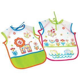 Пома слюнявчик-фартук клеенчатый с кармашком на завязках, 1 шт